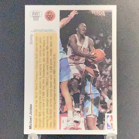 1991 Upper Deck Michael Jordan Hologram Basketball Card!! - Picture 2 of 2